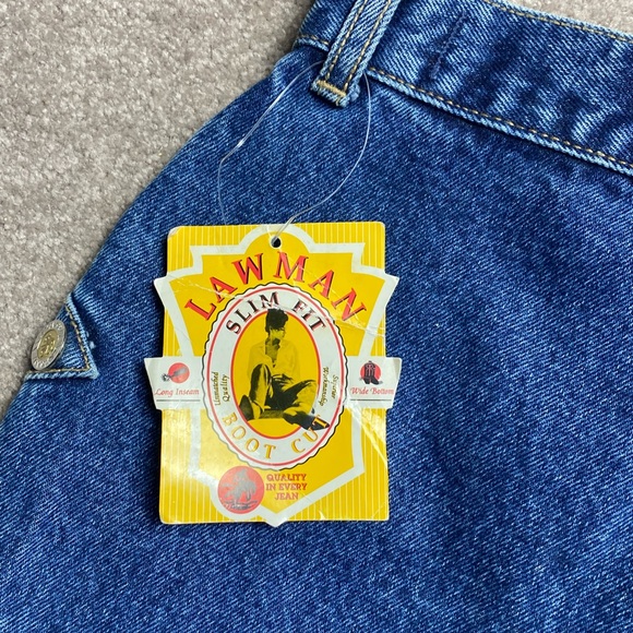 NWT Vintage Lawman Wester Rodeo Jeans 15 (vintage sizing) 36 Inseam - Picture 4 of 9
